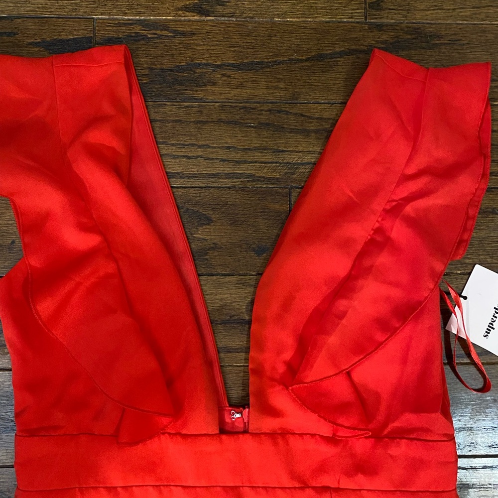 Little Red Dress from Revolve- Harlow Mini Dress in Red Superdown - Picture 2 of 7